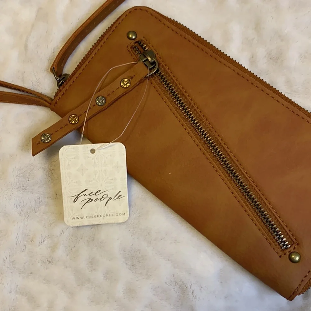 NWT Free People Distressed Vegan Wallet